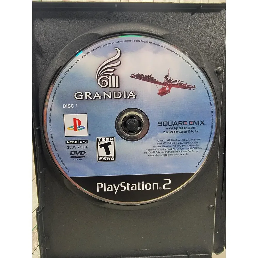 GRANDIA III (PlayStation 2) Square Enix, 2-Disc No Manual